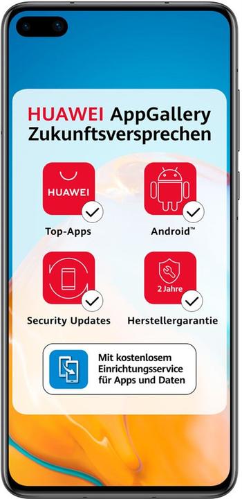 Actual product image Huawei P40 (128 GB, Black, 6.10", Hybrid Dual SIM + eSIM, 50 Mpx, 5G)