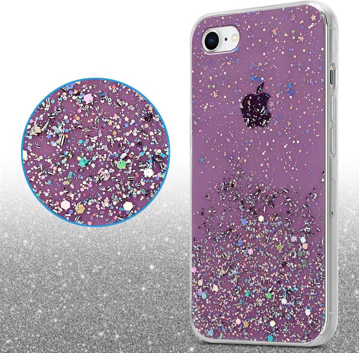 Image du produit Cadorabo Couverture TPU paillettes scintillantes (Apple iPhone 7, Apple iPhone SE (2ème génération))
