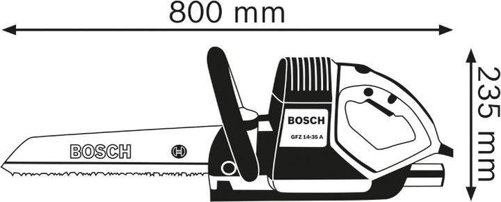 Immagine prodotto Bosch Professional Coda di volpe elettrica GFZ 16-35 AC, 2x lame per sega f. cemento cellulare, 2x f. legno + plastica