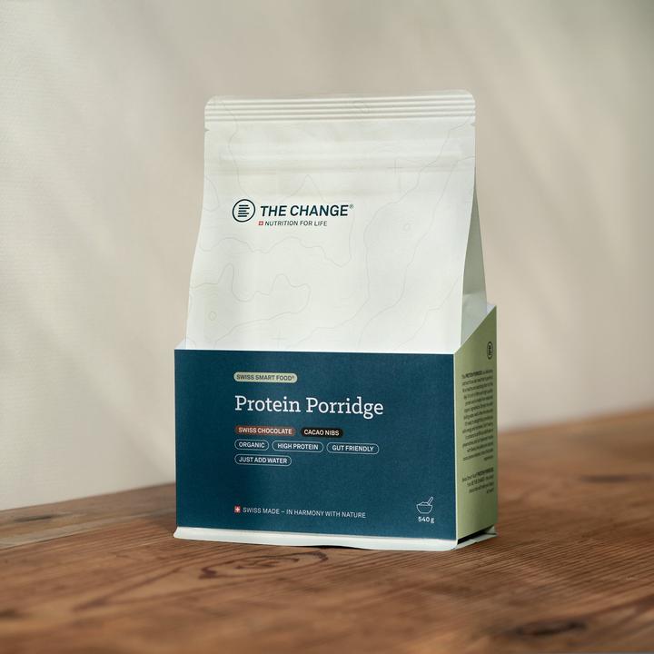 Image du produit BE THE CHANGE Porridge protéiné BIO Swiss Chocolate Cacao Nibs (540 g)