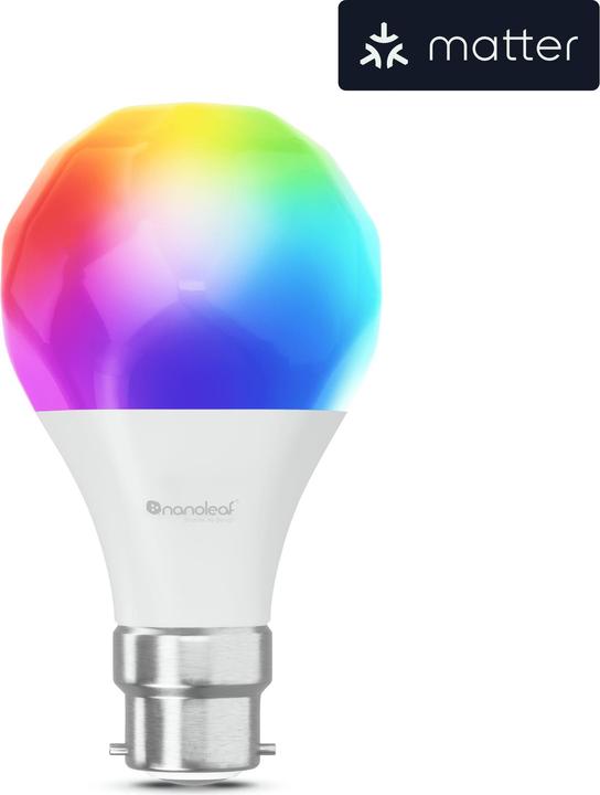 Image du produit Nanoleaf Essentials Smart A60 Bulb B22 Matter 9W 806Lm RGBCW 2700-6500K (B22, 806 lm, 1 x, F)