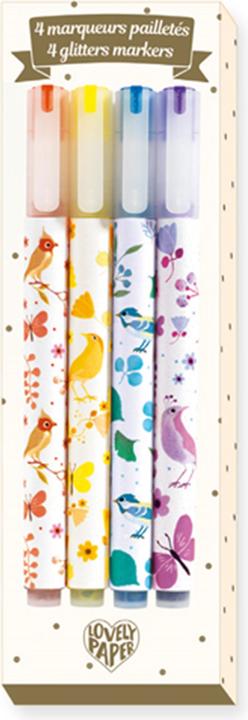Actual product image Djeco Marker Glitzer Tinou (Multicoloured, 4 x)