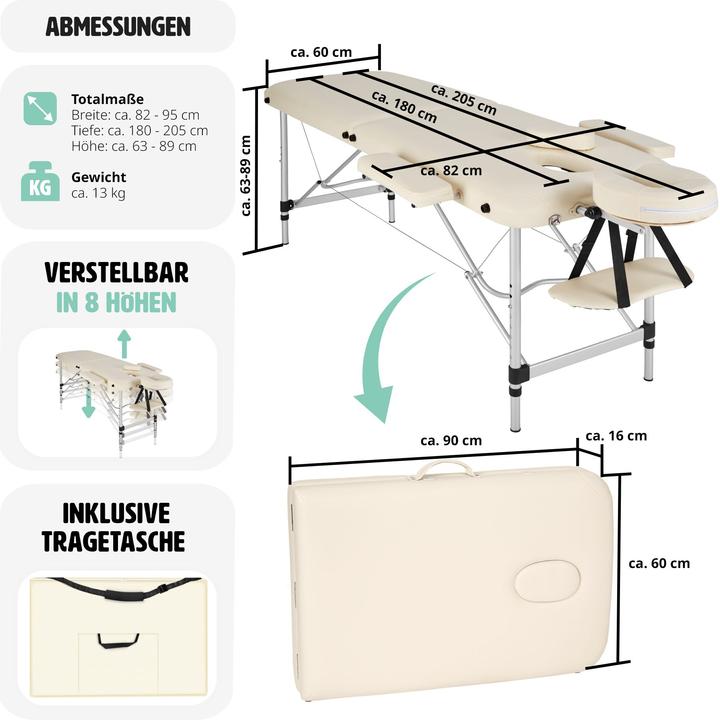 Produktbild tectake 2 Zonen Massageliege