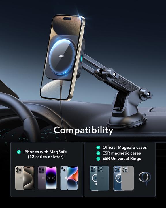 Actual product image ESR HaloLock wireless charger (15 W)