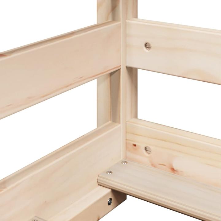 Actual product image VidaXL Loft bed with ladder roof bed children's bed play bed 90x190cm solid wood (90 x 190 cm)