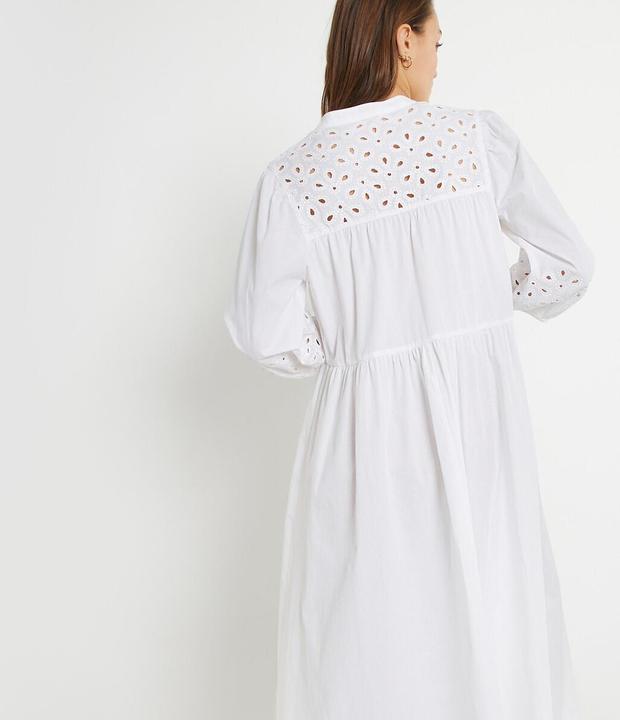 Actual product image La Redoute Collections Long dress with embroidery & A-line (34)