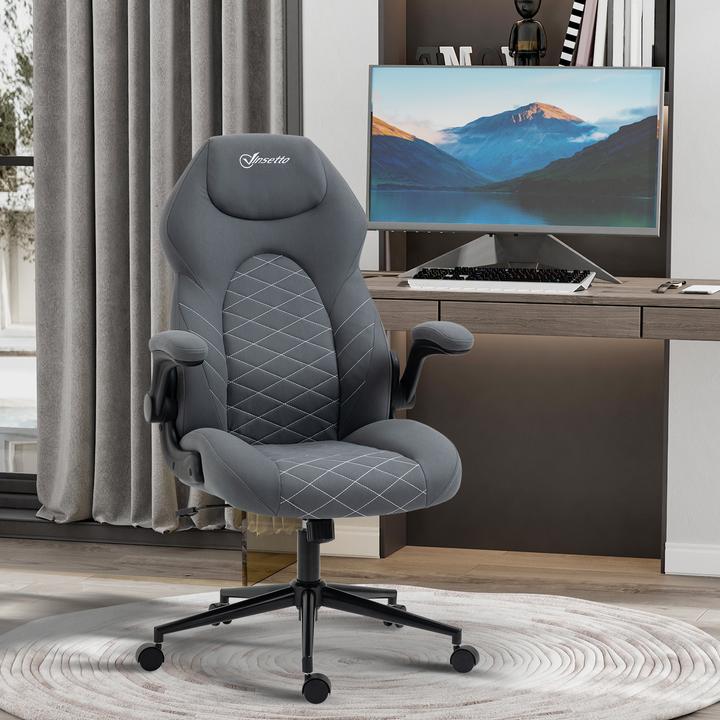 Image du produit Vinsetto Chaise de bureau avec appui-tête et accoudoirs