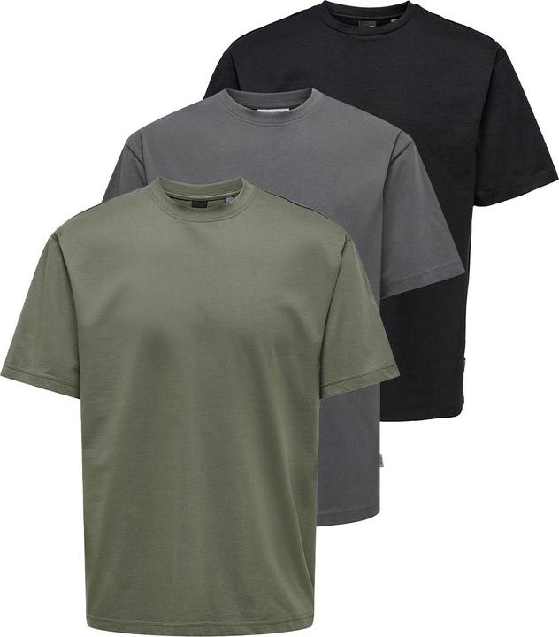 Dark grey, Green, Black