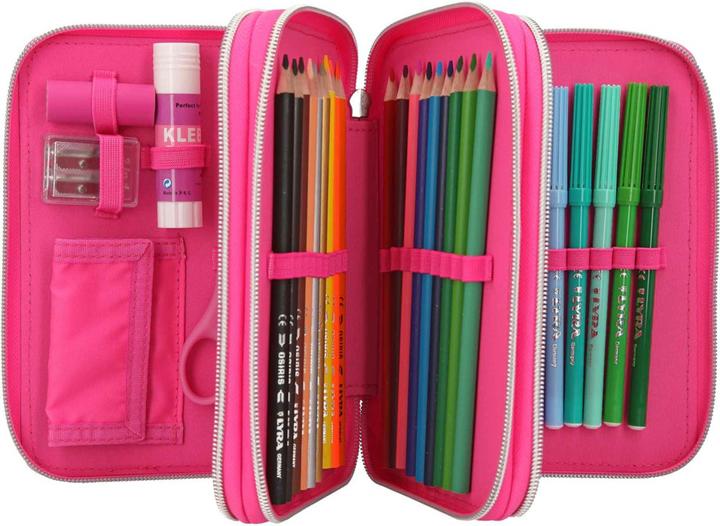 Immagine prodotto Schmidt Spiele Miss Melody - Astuccio per matite con paillettes a forma di cavallo 3-Zip - Rosa