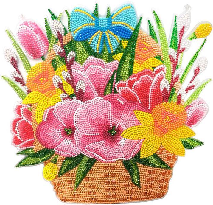 Actual product image Craft Buddy Spring, 30x30cm Crystal Art hanging basket