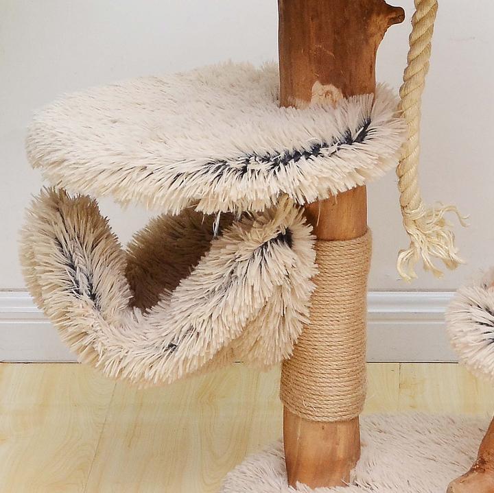 Produktbild Fudajo Designer-Kratzbaum (87.50 cm, Braun, Creme)