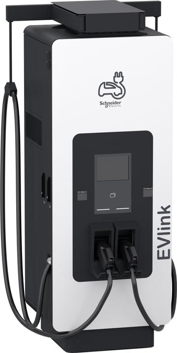 Schneider Pro DC charging station 120kW, 2xCCS2 3.6m, 4G, ISO15118, IK10, IP55, C4, display EVD1S120TBB (120 kW)