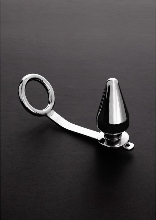 Actual product image Steelo C-Ring (45mm) with Butt Plug (45x100mm)