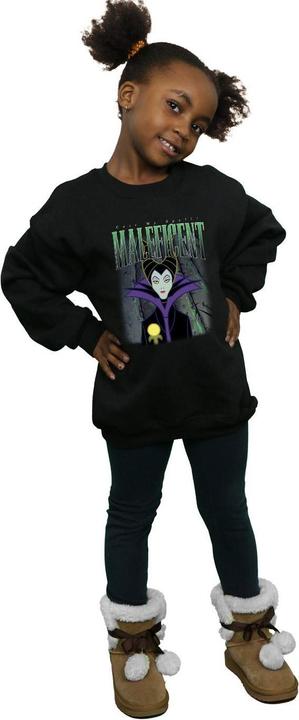 Produktbild Disney Interactive Studios Mädchen Maleficent Montage Sweatshirt aus Baumwolle (140, 146)