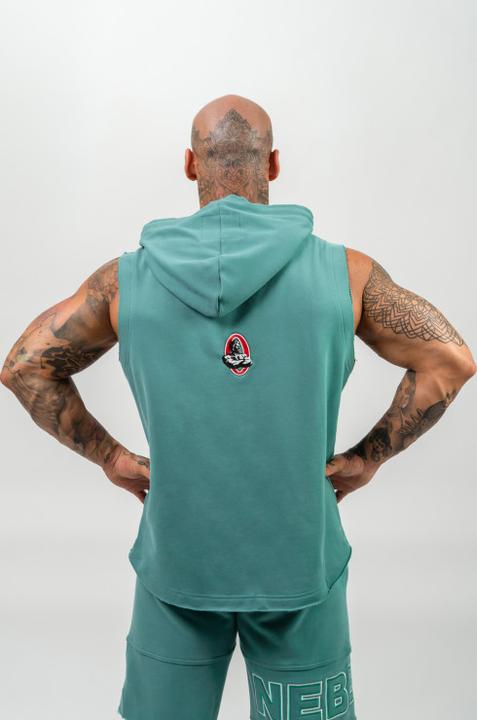 Immagine prodotto Nebbia Sleeveless Hoodie Sweatshirt Iron Beast 710 - green (XXL)