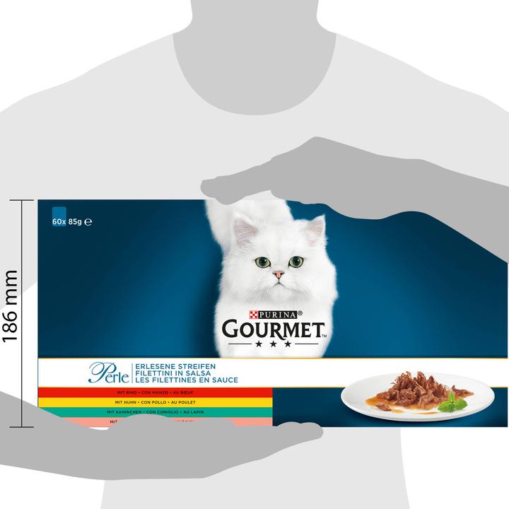 Immagine prodotto Gourmet Strisce squisite di perle (Senior, Adulto, 60 pz., 5100 g)