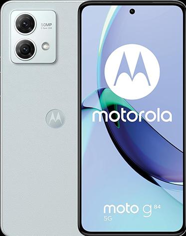 Actual product image Motorola moto g84 (256 GB, Marshmallow Blue, 6.55", Hybrid Dual SIM, 50 Mpx, 5G)