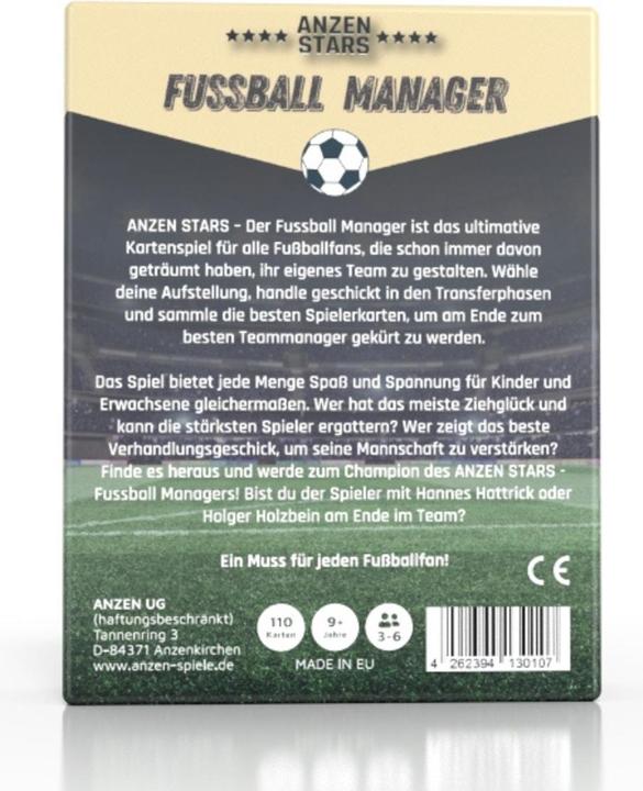 Actual product image Anzen Spiele ANZEN - STARS - Football Manager (German)