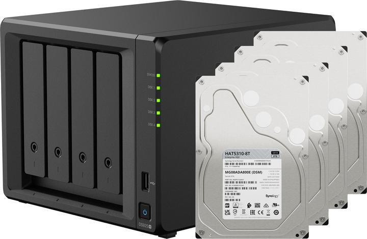 Synology DS925+ LE SYSTÈME (4 x 8 To, Synology HAT 53xx)