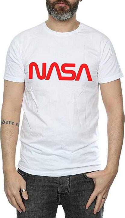 Image du produit Nasa T-shirt en coton à logo moderne pour hommes (XXL)