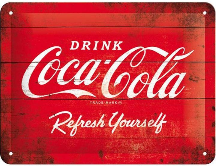 Image du produit Nostalgic-Art Merchandising Panneau Coca-Cola 15 x 20 cm, métal (15 x 20 cm)