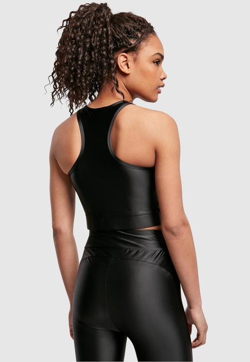 Actual product image Urban Classics Ladies Cropped Shiny Top (XS)