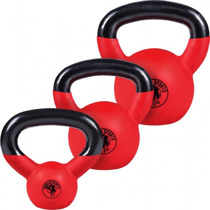Actual product image Gorilla Sports Kettlebell Set (3 x 4 kg, 3 x 12 kg, 3 x 8 kg)