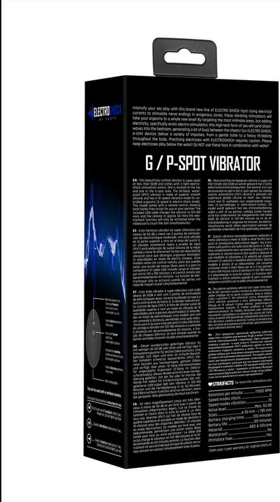 Productafbeelding Shots Op afstand bediende E-Stim & vibrerende G/P-Spot vibrator