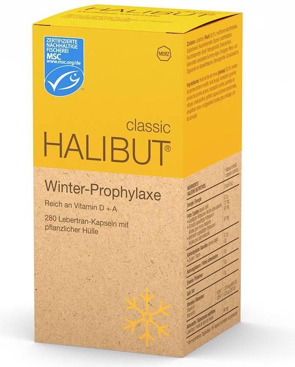 Image du produit Halibut Capsules de vitamines A et D (280 pièce(s), Capsules, 107 g)