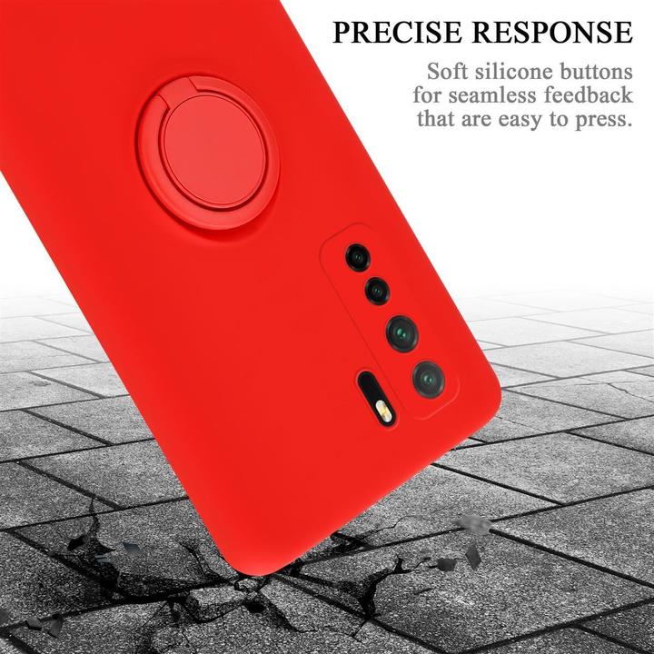 Productafbeelding Cadorabo TPU Vloeibare Ring Silicone Hoesje (Huawei P40 Lite, Huawei Nova 6 SE, Huawei Nova 7i)