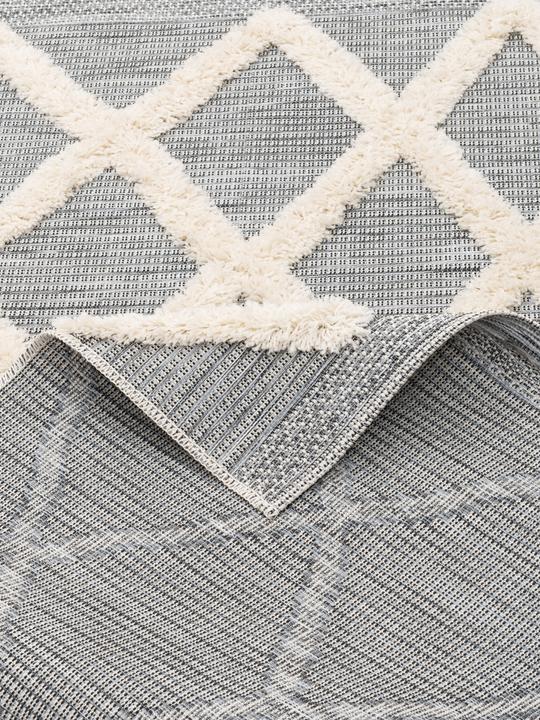 Produktbild Pergamon In & Outdoor Teppich Shaggy Juist Rauten (160 x 230 cm)