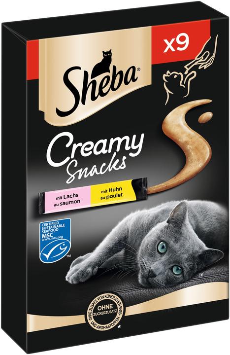 Produktbild Sheba Creamy Snacks M.Huhn&L (9 Stk., 108 g)