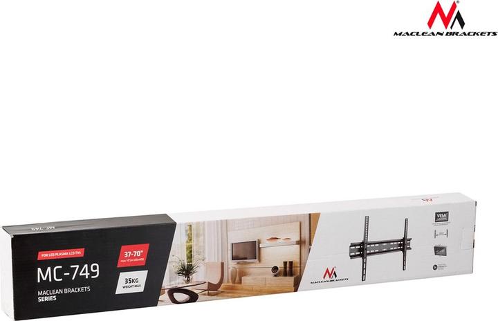 Produktbild Maclean MC-749 - VESA Monitor-/TV-Halter, 37-70", schwarz, 35 kg (Wand, 70", 35 kg)