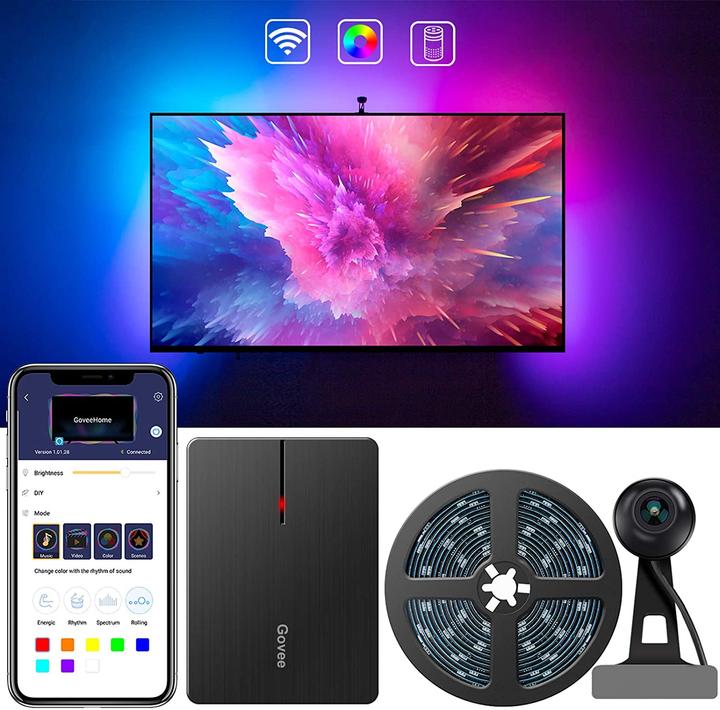 Produktbild Govee LED TV Hintergrundbeleuchtung (Weiss, 260 cm, Indoor)