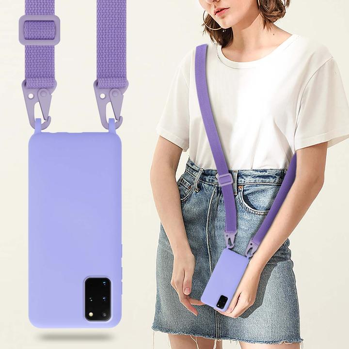 Actual product image Cadorabo TPU Cover Mobile Phone Chain Liquid (Samsung Galaxy S20+)