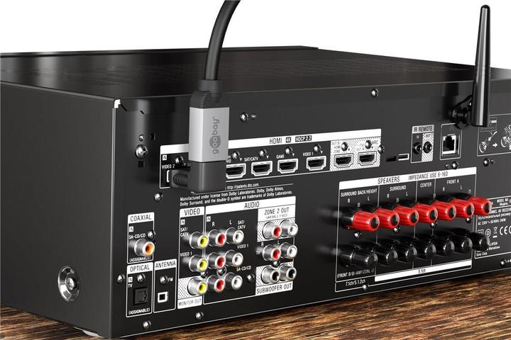 Productafbeelding Goobay Wentronic HDMI™ Hoek Adapter, HDMI Standaard Stekker (Type A), Zwart