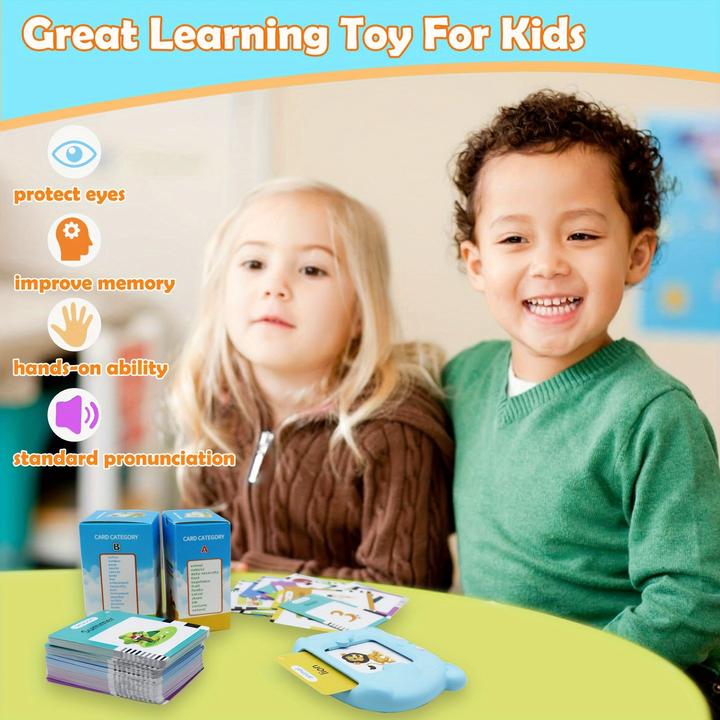 Actual product image Activity Board 510 words German and English toddler bilingual speaking flash cards, toys for children (German, English)