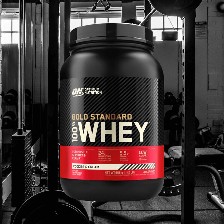 Actual product image Optimum Nutrition 100% Whey Gold Standard (Cookies and Cream, 1 pcs., 908 g)