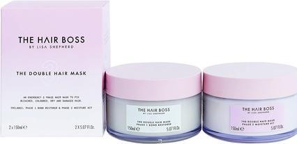 Immagine prodotto The Hair Boss SET By Lisa Shepherd La doppia maschera per capelli Fase 1 e 2 keratynowe maski