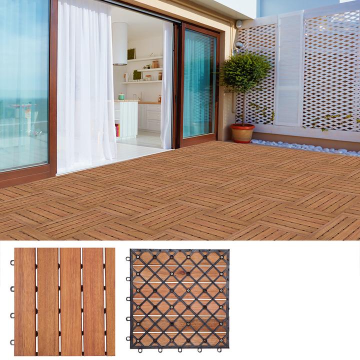 Immagine prodotto Deuba Piastrelle in legno (33 x, 30 x 30 cm)
