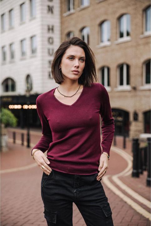 Image du produit Freeman T. Porter pull col v lorelia (S)