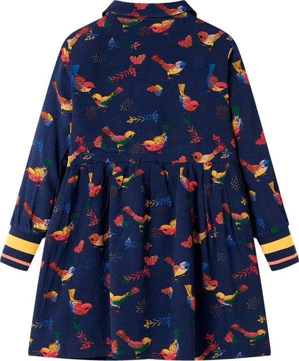 Produktbild VidaXL Kinderkleid mit Langen Ärmeln Marineblau (92)