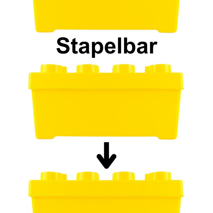Actual product image LEGO Aufbewahrungsbox Mittel mit Deckel Stapelbar NEU Teile 2x