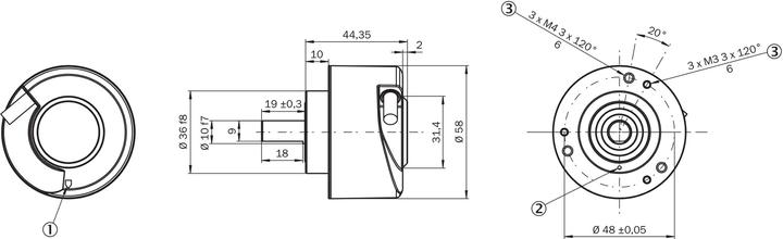Image du produit Sick DBS60 Core Series Codeur incrémental, 5000 ppr, HTL, signal TTL, type solide, 10mm Shaft