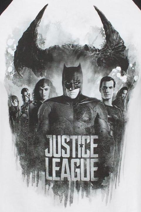 Produktbild Justice League Charakter Line Up Raglan TShirt (XL)