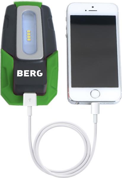 Actual product image Berg Hand Lamp Bcl Pocket LED 4+Usb Battery 2w