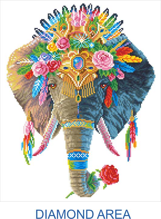 Produktbild Diamond Dotz Diamond Painting Bohemian Elephant