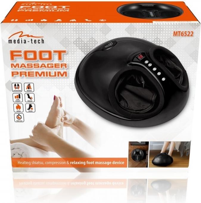 Actual product image Media-Tech FUSSMASSAGER PREMIUM - Foot massager for warming and relaxing shiatsu and pressotherapy m