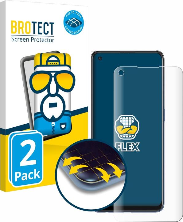 Actual product image BROTECT Full-Cover Protector (2 Piece, Oppo A74 5G)