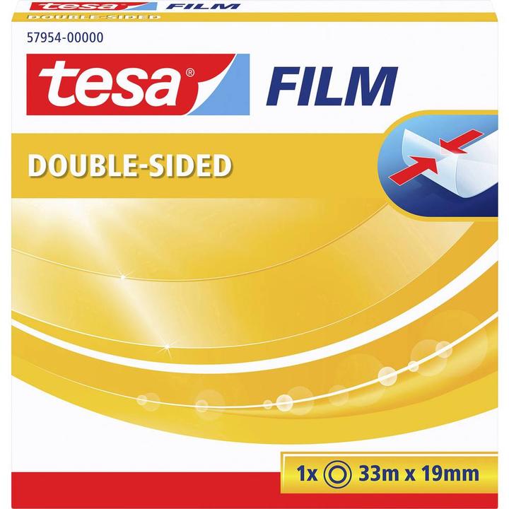 Actual product image tesa tesafilm double-sided adhesive tape (19 mm)